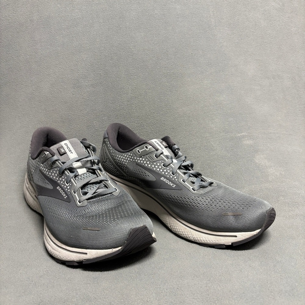 BROOKS Mens Neutral Grey Ghost 14 Running Shoes Size 13